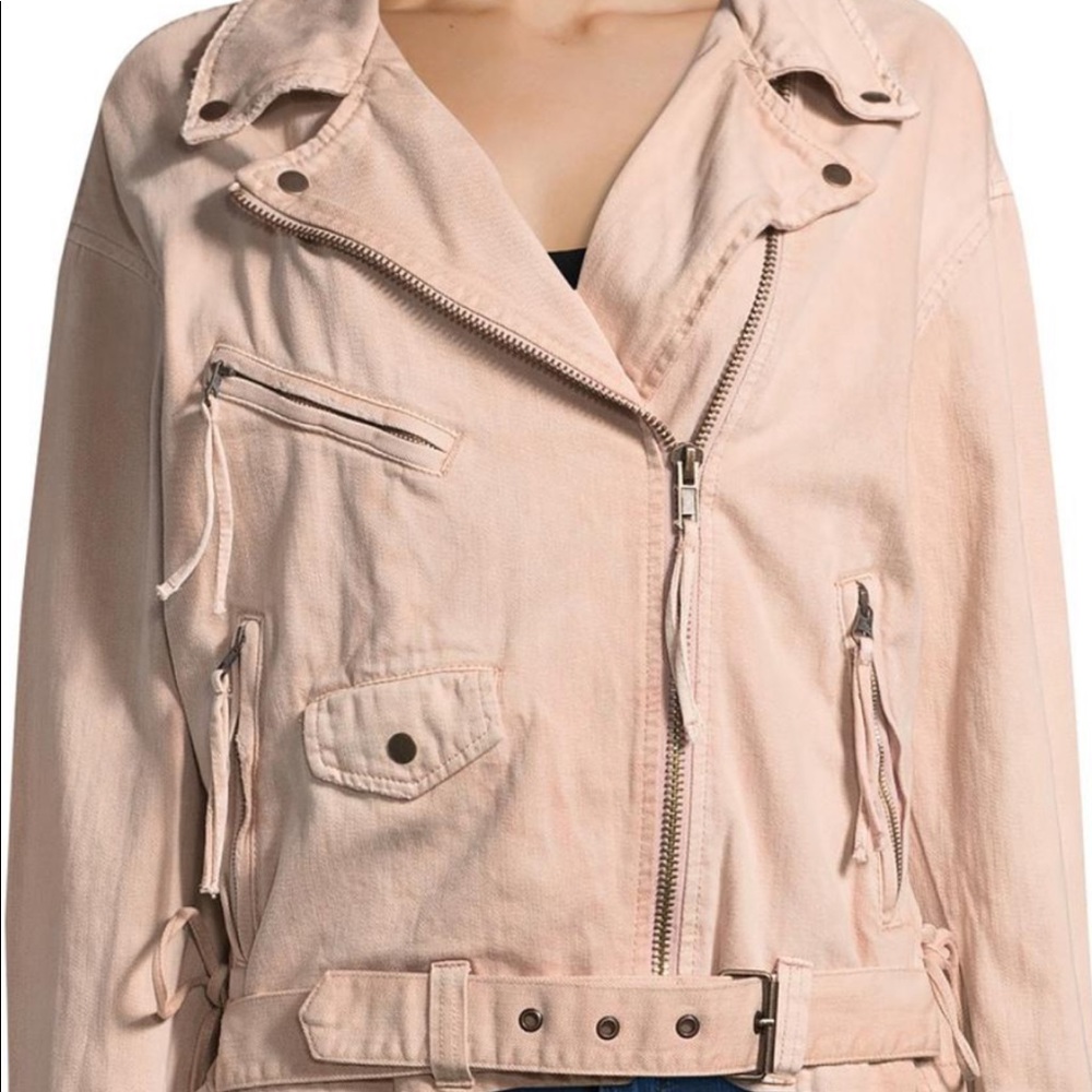 Free People Denim Oversized Jacket
